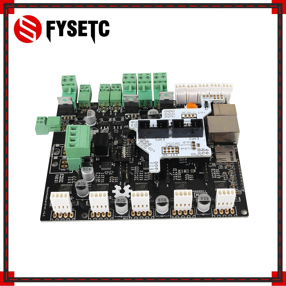 

3D Printer Smoothieboard 5X 5XC V1.1 ARM Open Source Motherboard 32 Bit Control Board With Full Graphic LCD Adapter Module