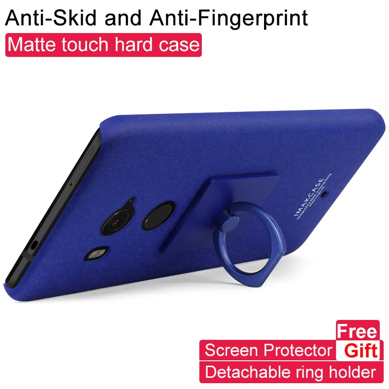 iMak Cowboy Frosted Phone Case For HTC U11 Plus Bumper Cover + Holder+ Screen Protector case |