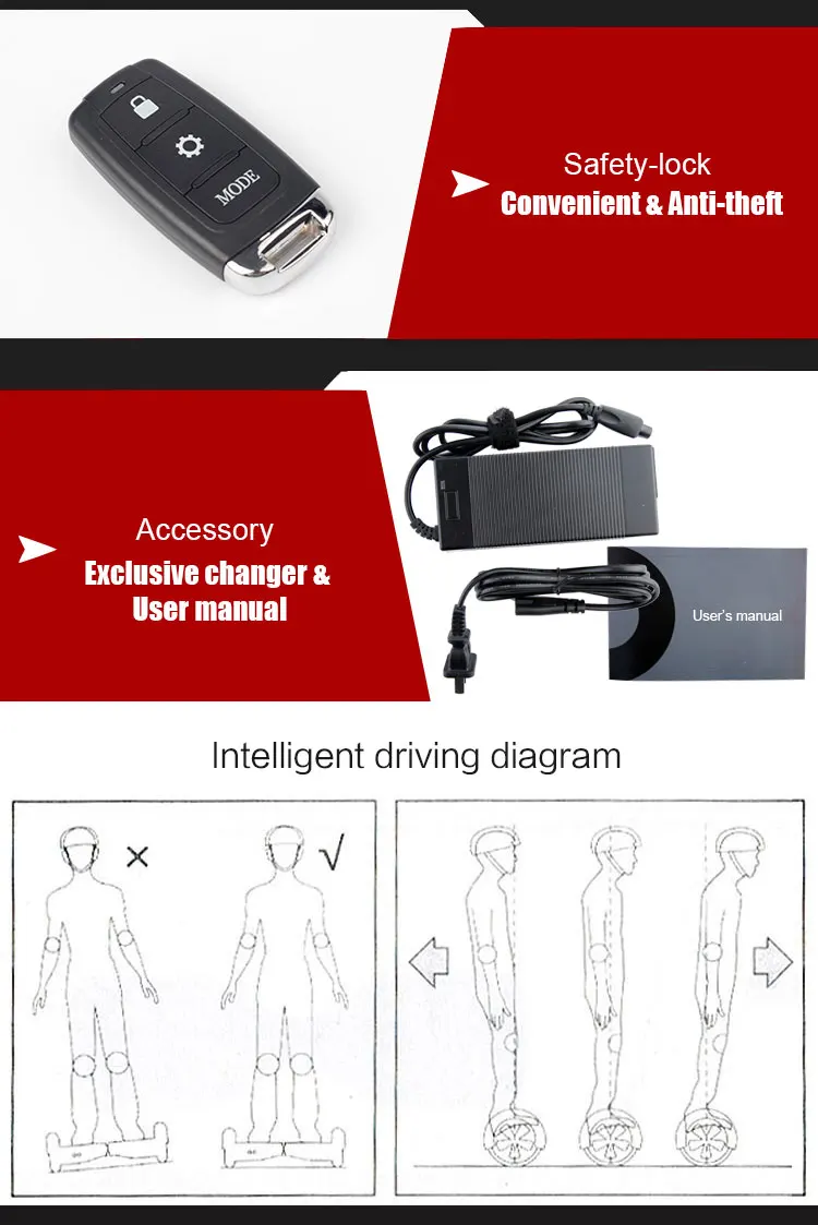 Американский запас 6 5 дюймов два колеса умный самобалансирующийся Электрический