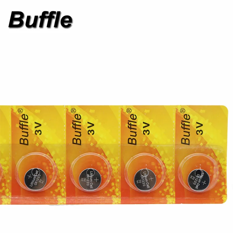 5x Новый Buffle CR1220 3V аккумуляторы таблеточного типа 40 мА/ч DL1220 LM1220 цифровой Камера