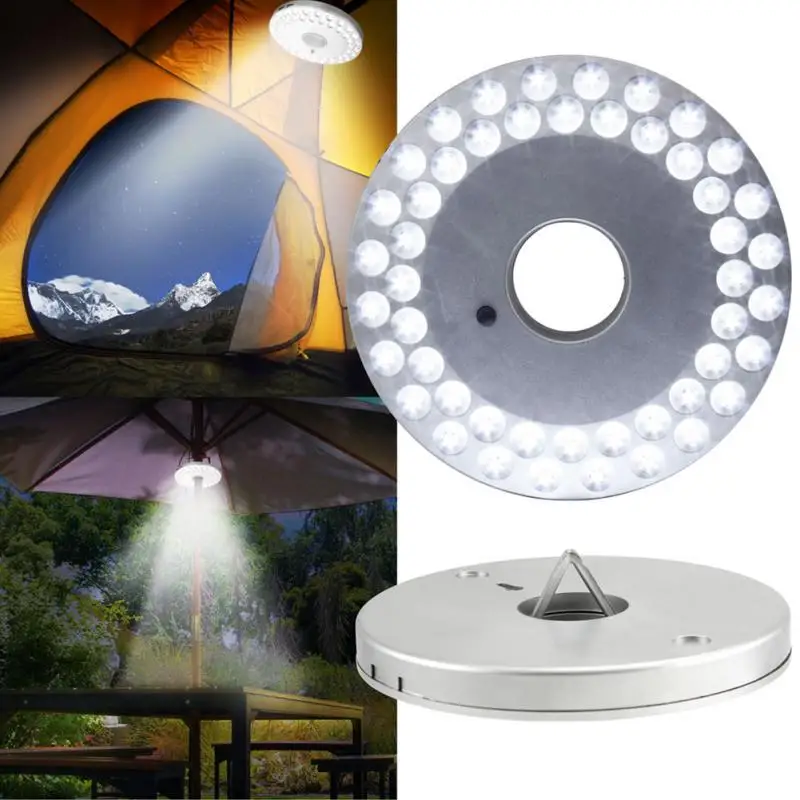 Portable Outdoor Camping Light Poles Tent 48 LED Lantern Beach Garden Patio Umbrella Battery Operated Flashlight |