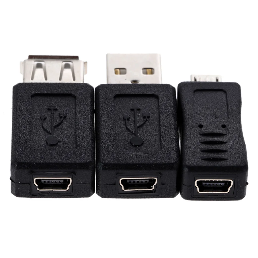 10 шт. OTG 5pin F/M мини USB микро адаптер конвертер штекер-гнездо гаджеты | Компьютеры и