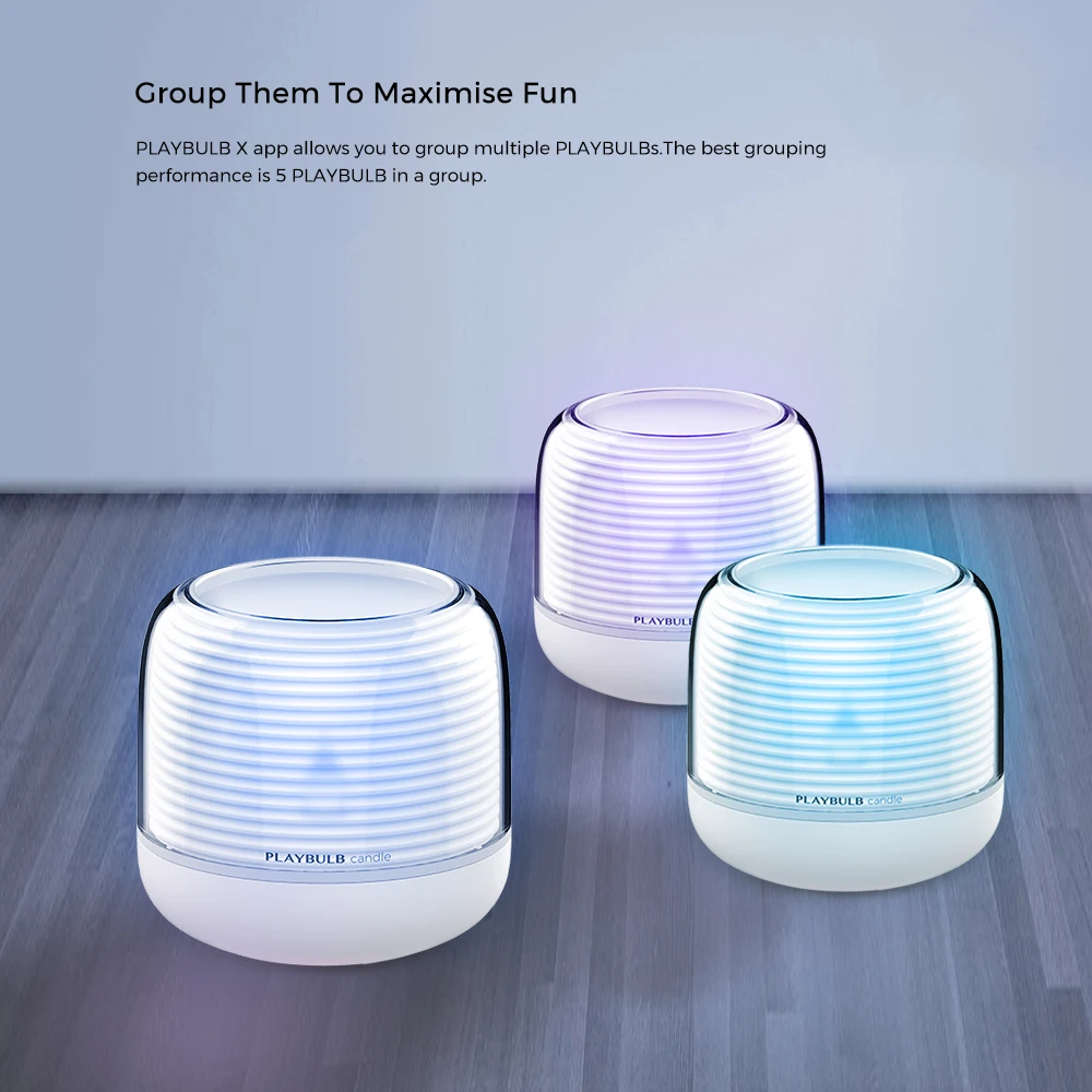 PLAYBULB смарт-свеча S светодиодный ночник RGB Сменные Цвет беспламенного свечи USB