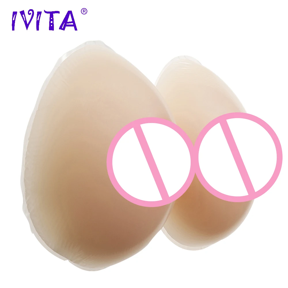 Силиконовые формы груди IVITA 600g для трансвеститов поддельные протезы грудь