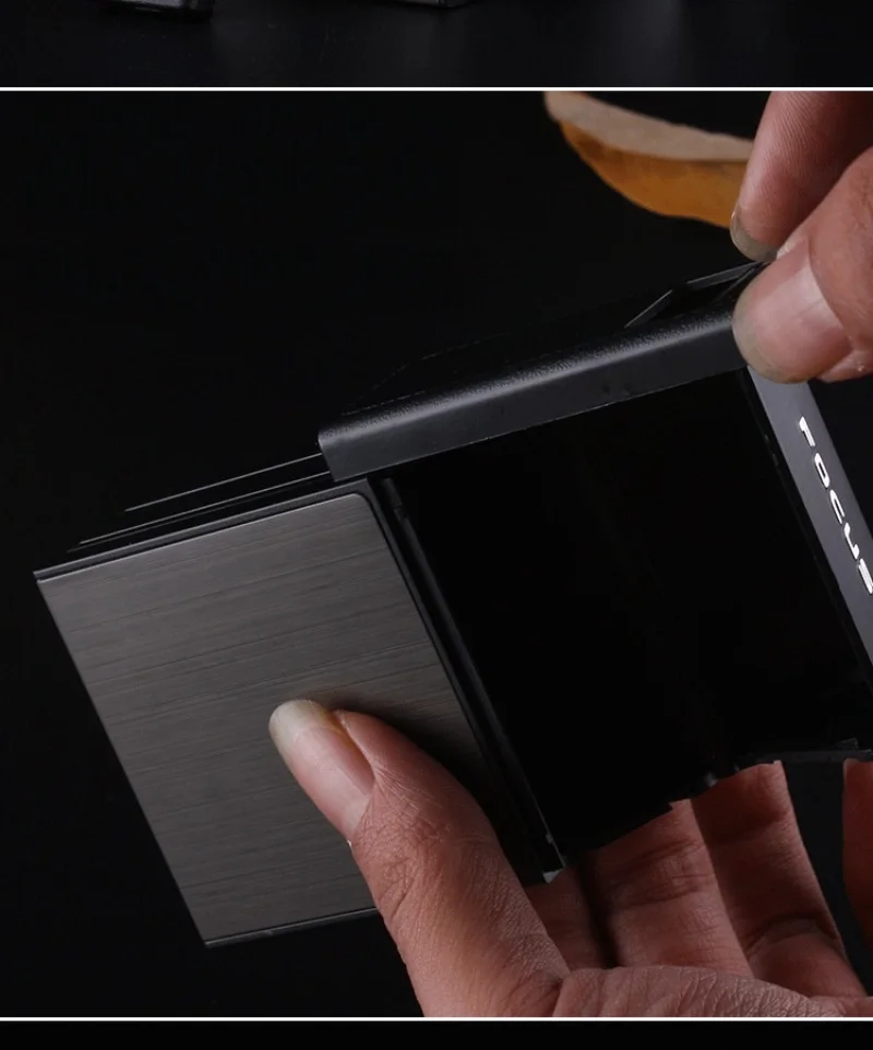 Абсолютно держатель Ciagrette коробка со съемной электронная USB Зажигалка Беспламенное ветрозащитное табачный чехол для прикуривателя