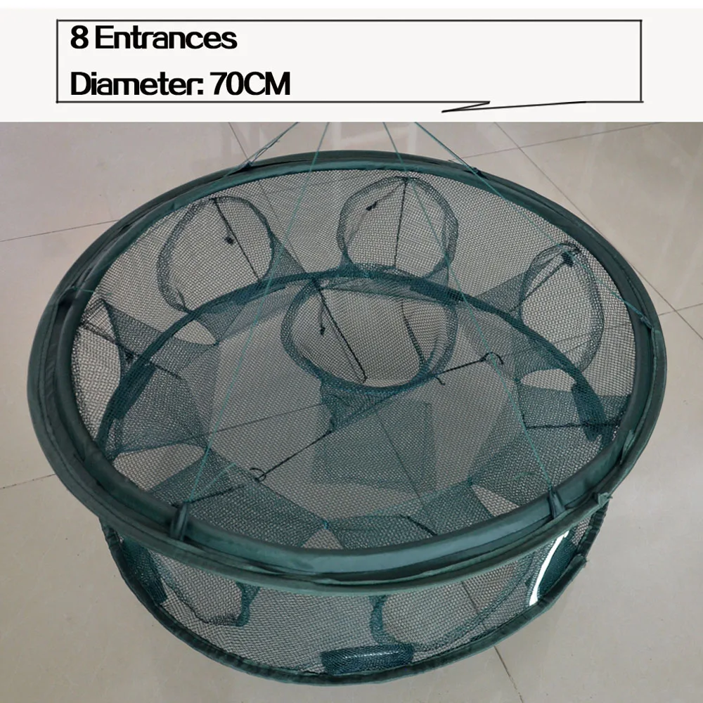 Новые продукты Автоматического Рыболовная Сеть Креветки Кейдж Нейлон Складная