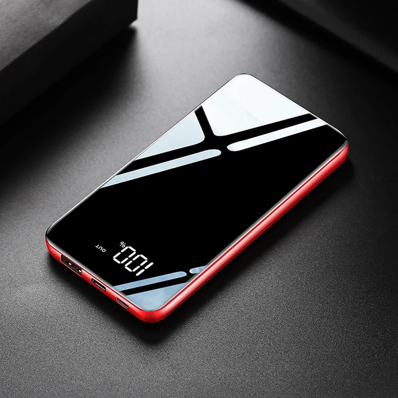 Портативное быстрое зарядное устройство 10000 мАч мини-пауэрбанк для iPhone X 8 Plus Samsung