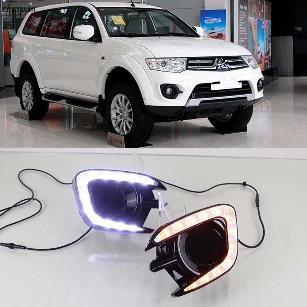 CSCSNL 1 комплект для Mitsubishi Pajero Sport 2013 2014 2015 глянцевый стиль 12 В Автомобильные дневные