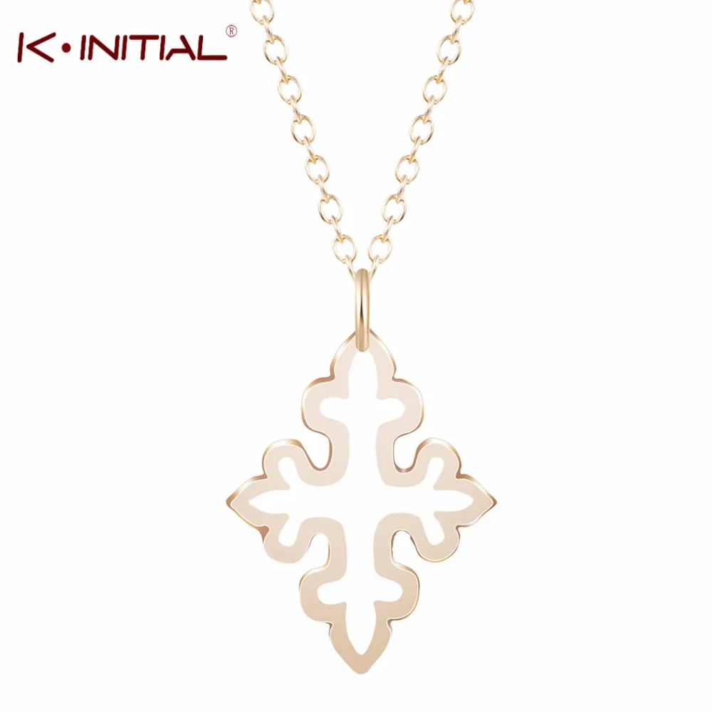Kinitial 1 шт. Лидер продаж Готический Подвески с крестом кулон небольшой полый крест