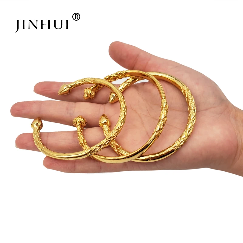 Jin Hui новые модные браслеты золотого цвета для женщин невесты
