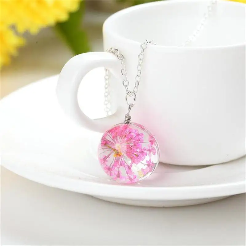 Лидер продаж модное ожерелье с хрустальным шариком и клевером длинная полоса