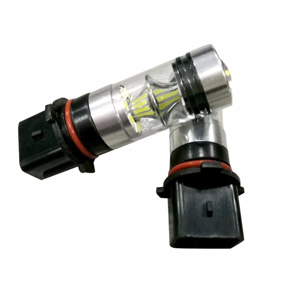 2x100 Вт белый P13W PSX26W высокое Мощность светодиодный 12V-24V туман светильник вождения