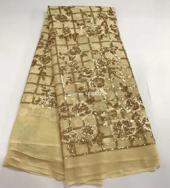 high quality Chrismas big on sale african ankara lace fabric sequined french net banquet dress material ST1706 | Дом и сад