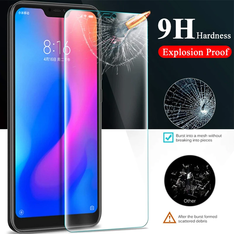 Protective Glass for xiaomi mi a2 lite redmi 6a note 6 pro glas tempered a6 protecting film 9h protect | Мобильные телефоны и