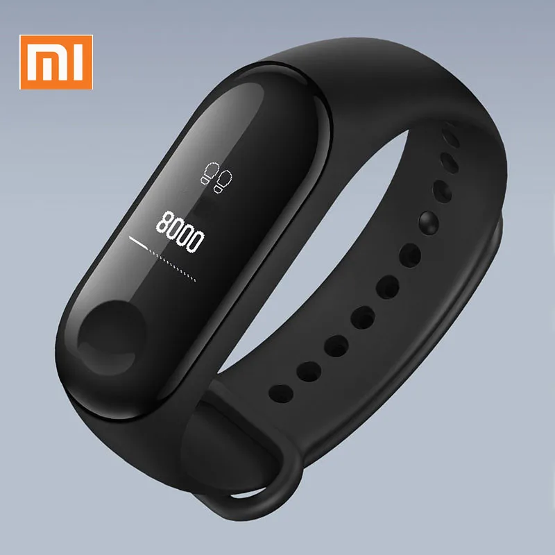 Origina Xiaomi Mi Band 3 Смарт Браслет фитнес браслет большой сенсорный экран OLED частота