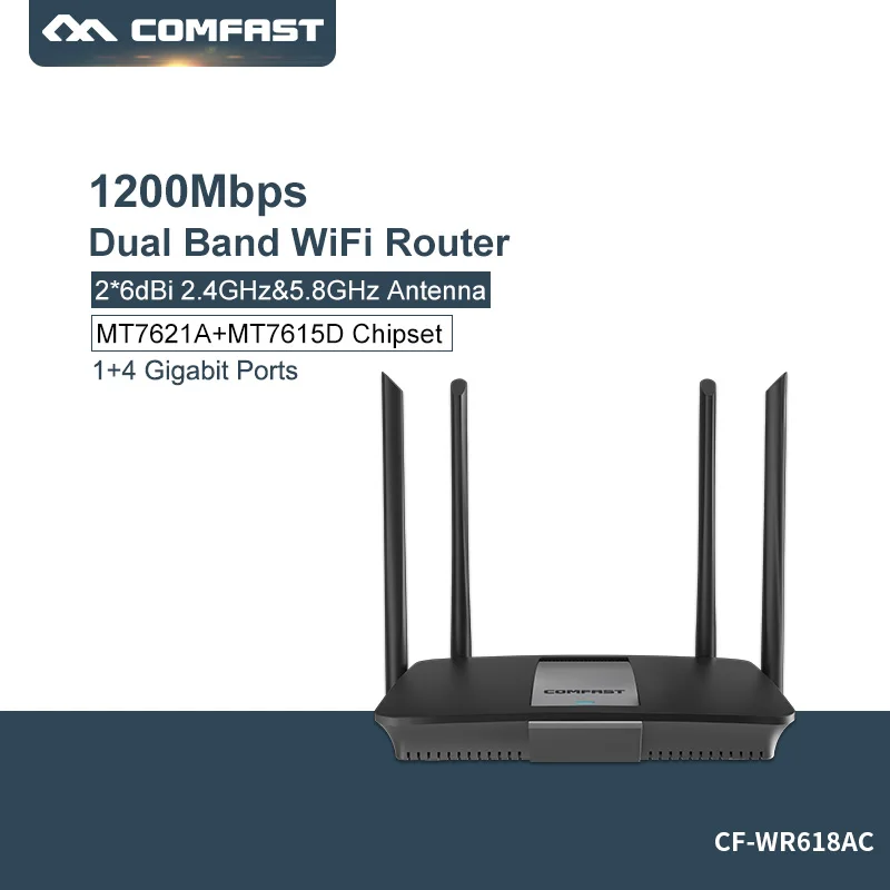 Comfast 5 ГГц Wifi роутер 1200 Мбит/с Wlan WiFi ретранслятор Беспроводной 802.11ac Высокая