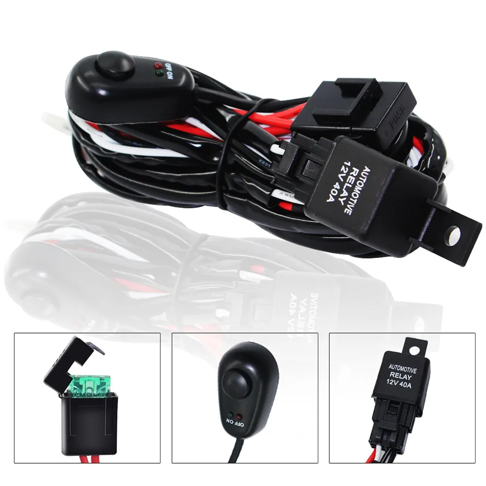 ВКЛ от автомобиля переключатель тумана прочный универсальный 12 В 24 комплект реле