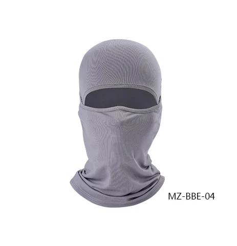 light grey Тренировочная маска для езды на велосипеде, зимняя велосипедная лицевая маска, лыжная маска, Балаклава, Байкерская штормовка, ветрозащитная - Цвет: light grey