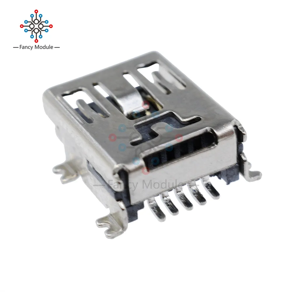 100 шт. Mini USB SMD 5 контактный гнездовой разъем B|plug connector|plug socket connectorplug l |