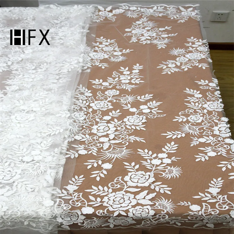 HFX французская кружевная ткань 2019 женское платье порошкового синего цвета