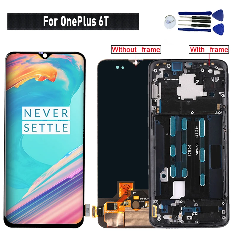 Для OnePlus 6T дисплей ЖК сенсорный экран сборка Замена для OnePlus 6T ЖК-дисплей экран модуль