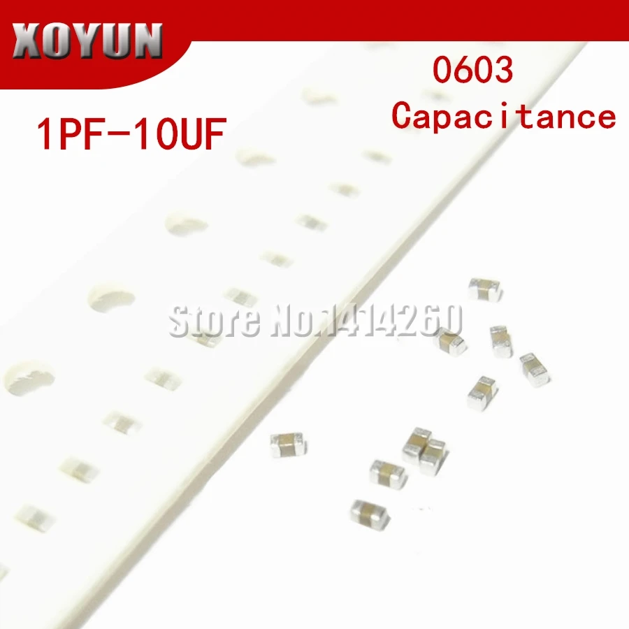 100 шт. 1PF 10UF 0603 SMD 50В X7R 10% 100nf 104K 4 7 мкФ 1 10 2 керамический конденсатор MLCC 475K 105K 106K 225K 47PF