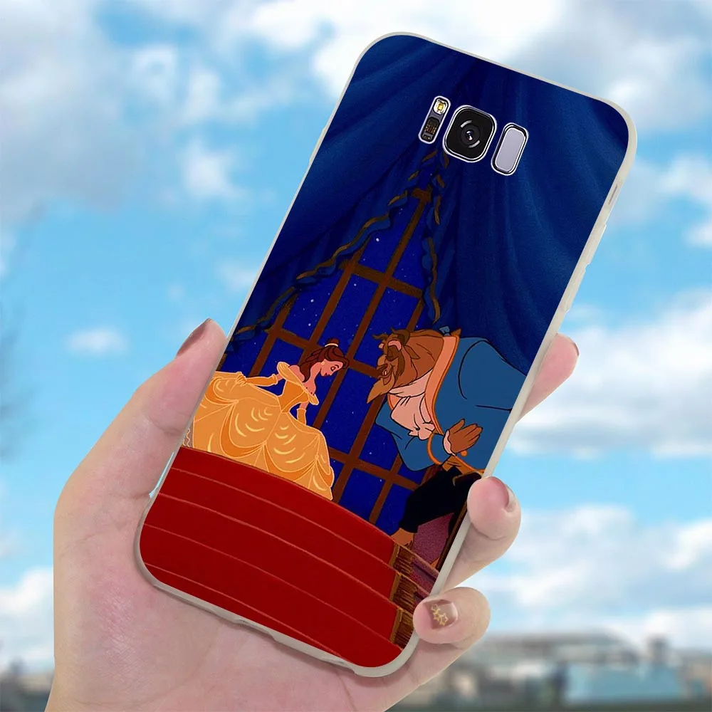 Мягкий чехол из ТПУ с красоты и рисунком мультфильма Красавица Чудовище для Galaxy