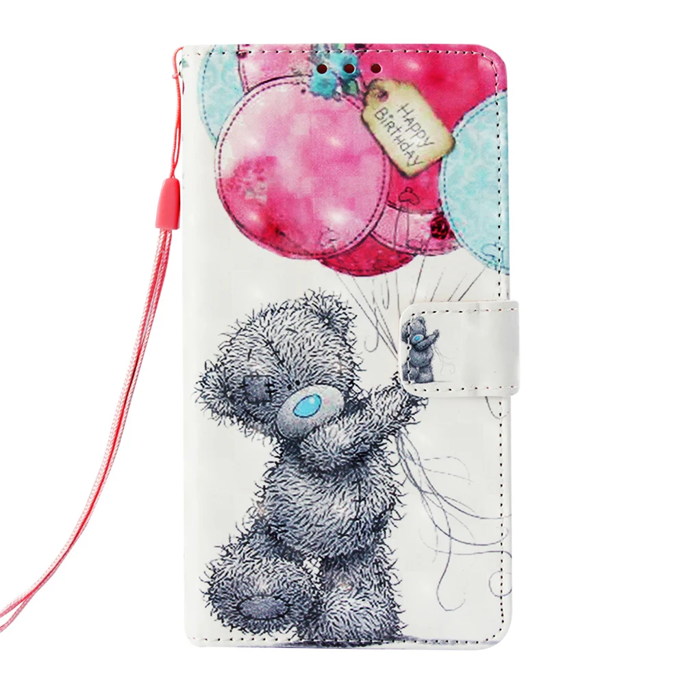 Gray Small Bear Кошелек для телефона чехол для iPhone 5 5S SE 6 6S Plus 7 8 Plus кожаный чехол для iPhone X XS чехол для MAX XR откидная Подставка Книга DP03E - Цвет: Gray Small Bear