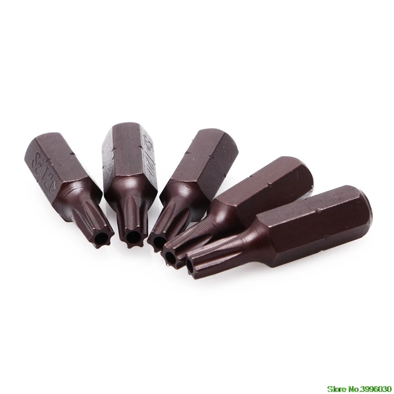 Модные 12 шт 25 мм 1/4 "шестигранный хвостовик Магнитный T20 Torx безопасности