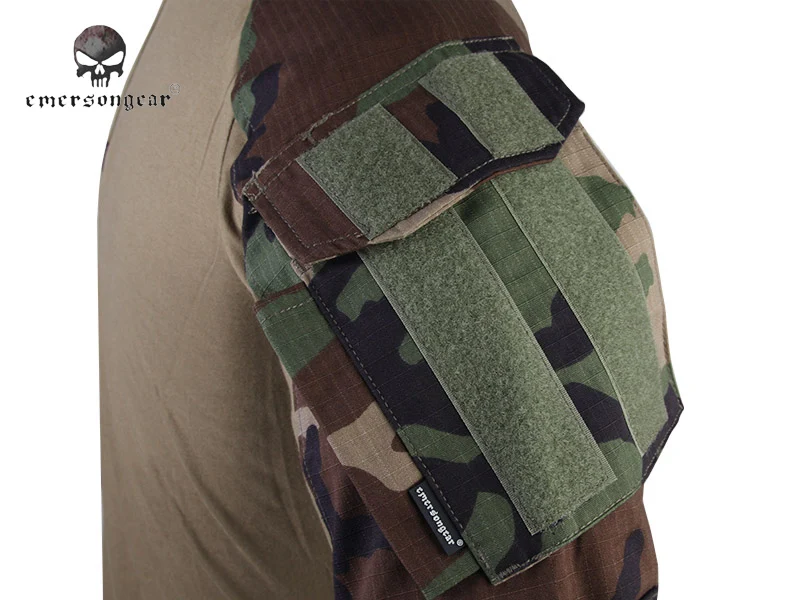 Военная Рубашка Emersong Gen3 тактическая рубашка bdu|woodland g3|camouflage airsoftcombat shirt woodland |