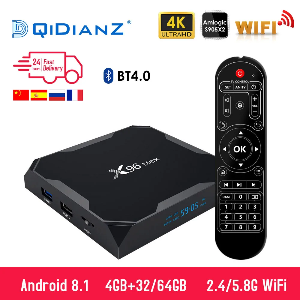 5 шт. TX6 Smart tv BOX Android 9,0 четырехъядерный ARM Cortex-A53 USB3.0 4G+ 64G 2,4G/5G двойной wifi BT4.1 4K Neftflix Google телеприставка