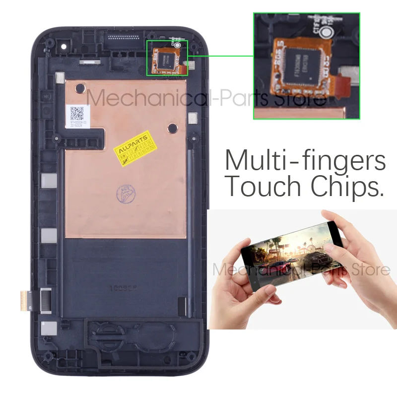 Дисплей для HTC Desire 310 LCD в сборе с тачскрином на рамке Оригинал черный|Экраны