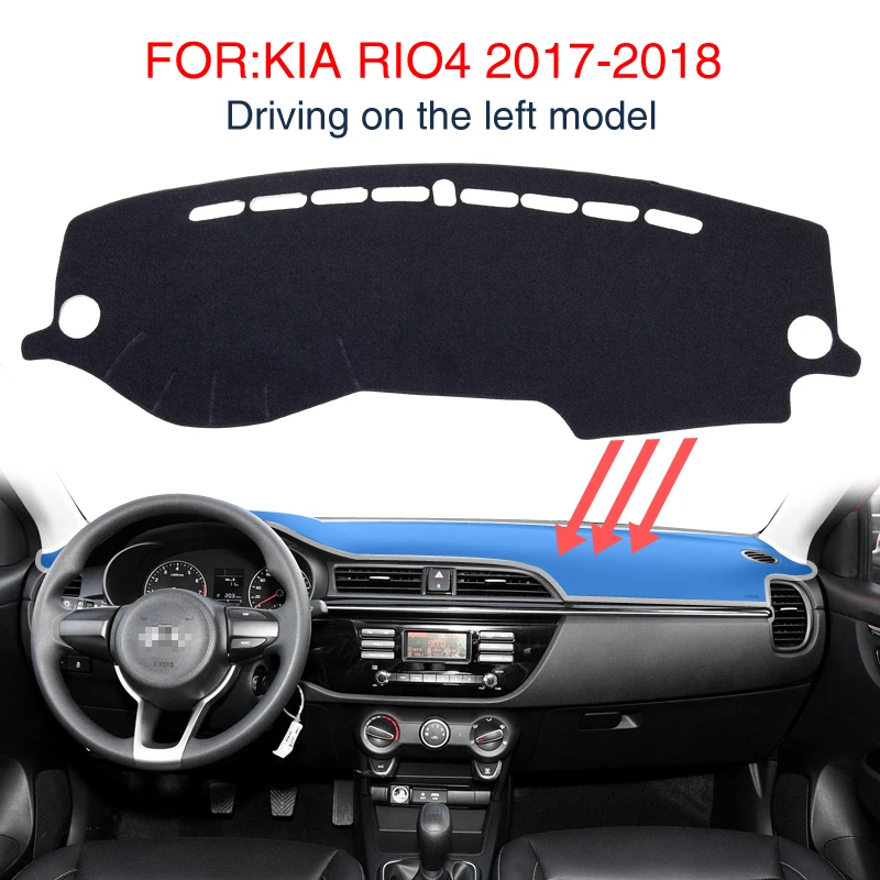 Черный коврик Dashmat для Kia Rio 4 X Line RIO 2017 2018 2019 2020 аксессуары нескользящая Защитная