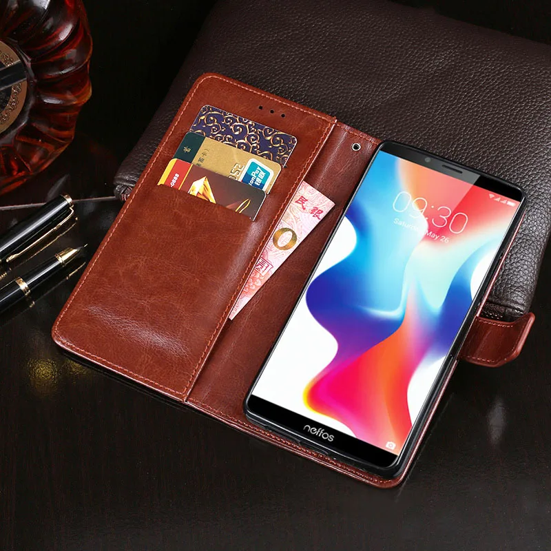 Чехол для TP-Link Neffos X9 Роскошный кожаный флип-чехол TP913A чехол телефона