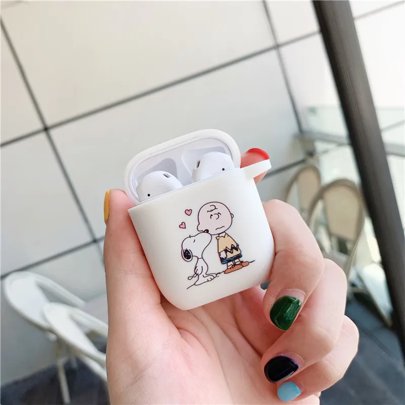 Style 1 Милый мультяшный чехол для Apple airpods Чехлы беспроводные Bluetooth кожухи головных телефонов для Airpods чехол мягкий чехол из ТПУ защитный - Цвет: Style 1
