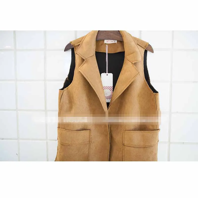 Новый жилет для маленьких девочек весенне-осенняя одежда модный длинный цвета