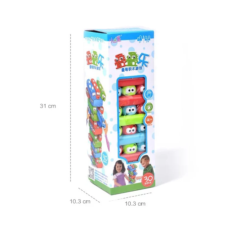 Радужный штабелер пластиковая развивающая игрушка забавный кирпич 3D Пазлы