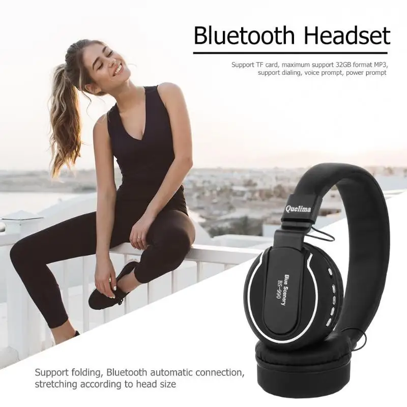 Bluetooth Беспроводная складная игровая гарнитура для PS4 Mac phone компьютерная Складная игровая гарнитура наушники Поддержка FM TF