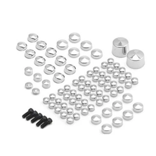 Chrome Frame Bolt Toppers Engine Caps Nuts Kits For Harley Softail Twin Cam Motorcycle Custom|Накладки и декоративные