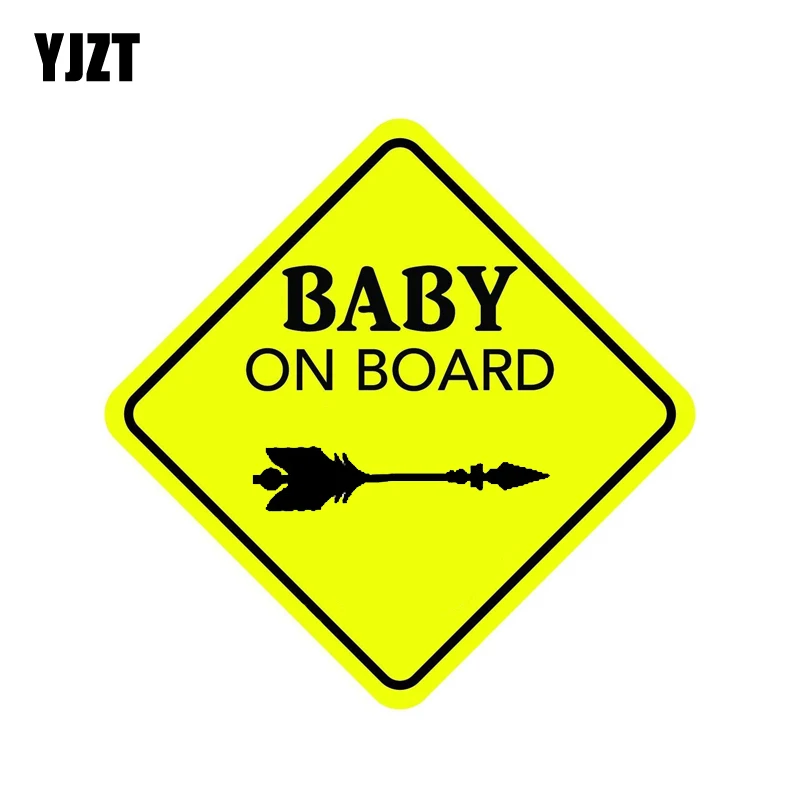 YJZT 13 1 см * наклейка на автомобиль BABY ON BOARD A острая стрела Предупреждение ПВХ 12-40417 |