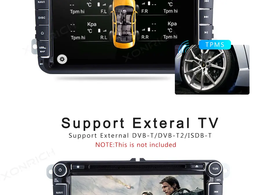 2 Din Android 8,0 автомобильный dvd-радио GPS навигация для VW Passat B6 amarok volkswagen Skoda Octavia 2 golf 5 6 Мультимедиа Стерео 4 Гб