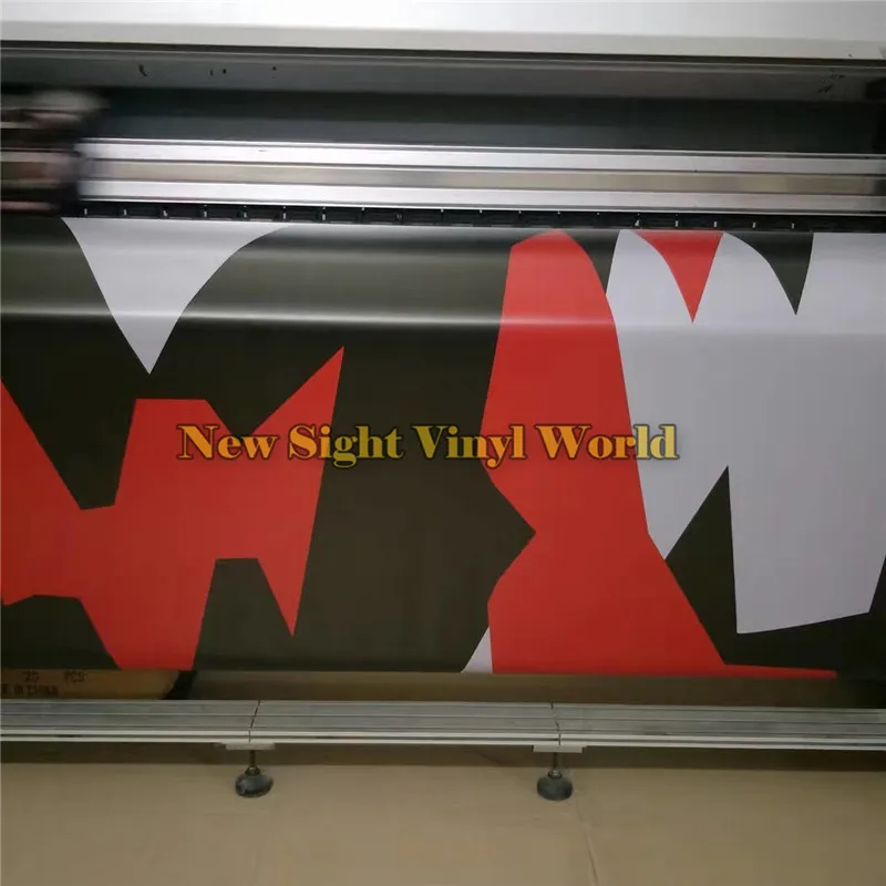 Элитная красная камуфляжная виниловая пленка для кузова автомобиля без