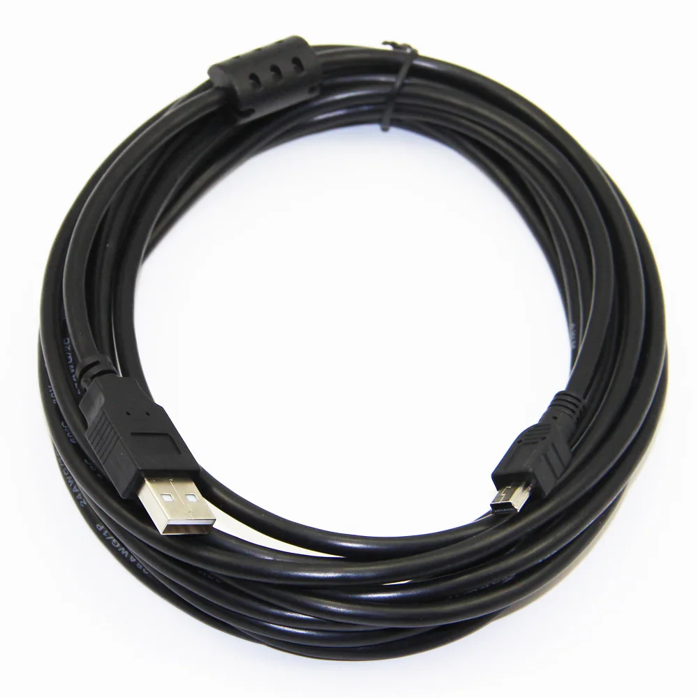 Кабель Bochara USB 2 0 типа Папа Мини 5P кабель M/M из фольги + Плетеный экранированный ПВХ