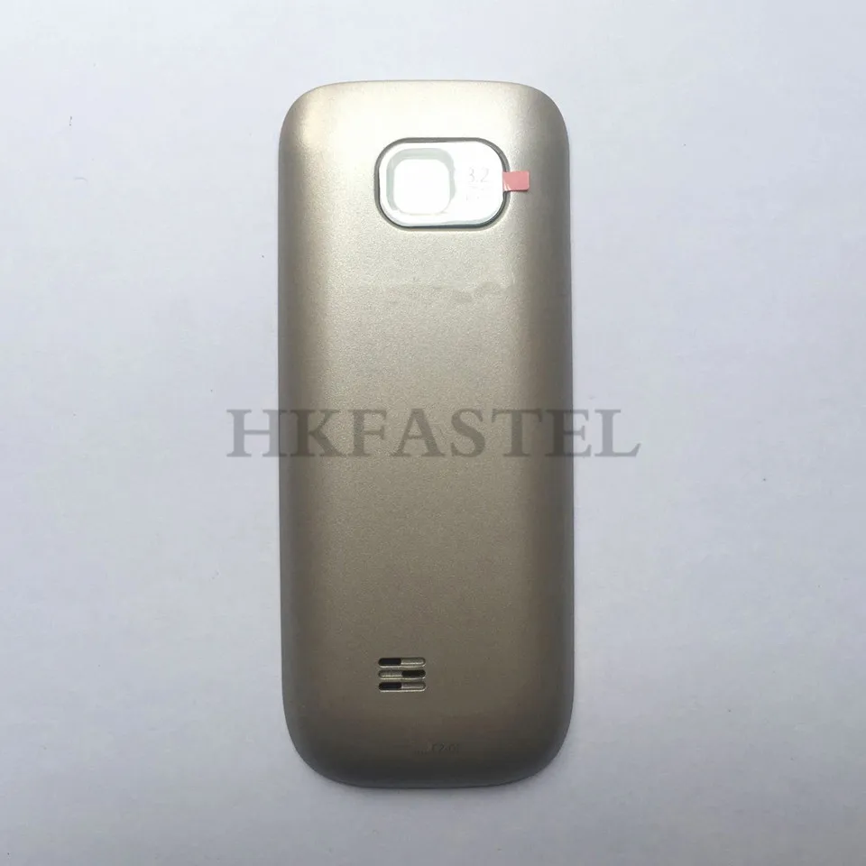 Gold Hkfatel, новинка, высокое качество, для Nokia C2-01, мобильный телефон, передний корпус, задняя крышка батареи, крышка для C2-01, C2, Сменный Чехол для лица - Цвет: Gold