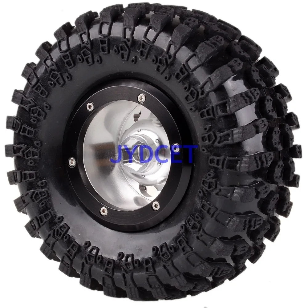 2023-3021 алюминиевые 2 &quotBeadlock Колесные диски ступицы и 125 мм шины для RC 1/10 Axial HPI SCX10 II