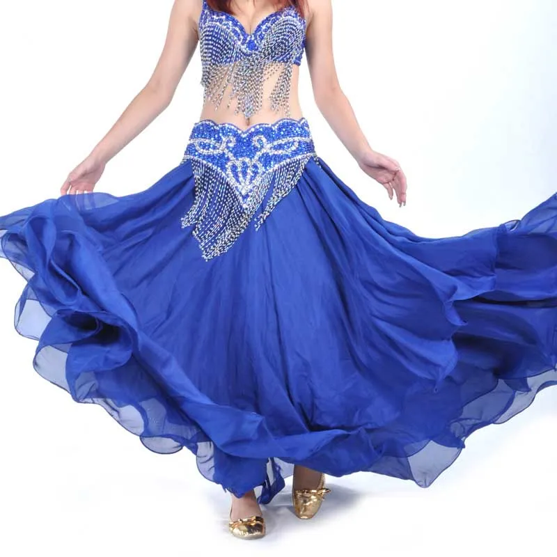 Женская юбка для танца живота длинная льняная выступлений костюм 13 цветов|belly dance