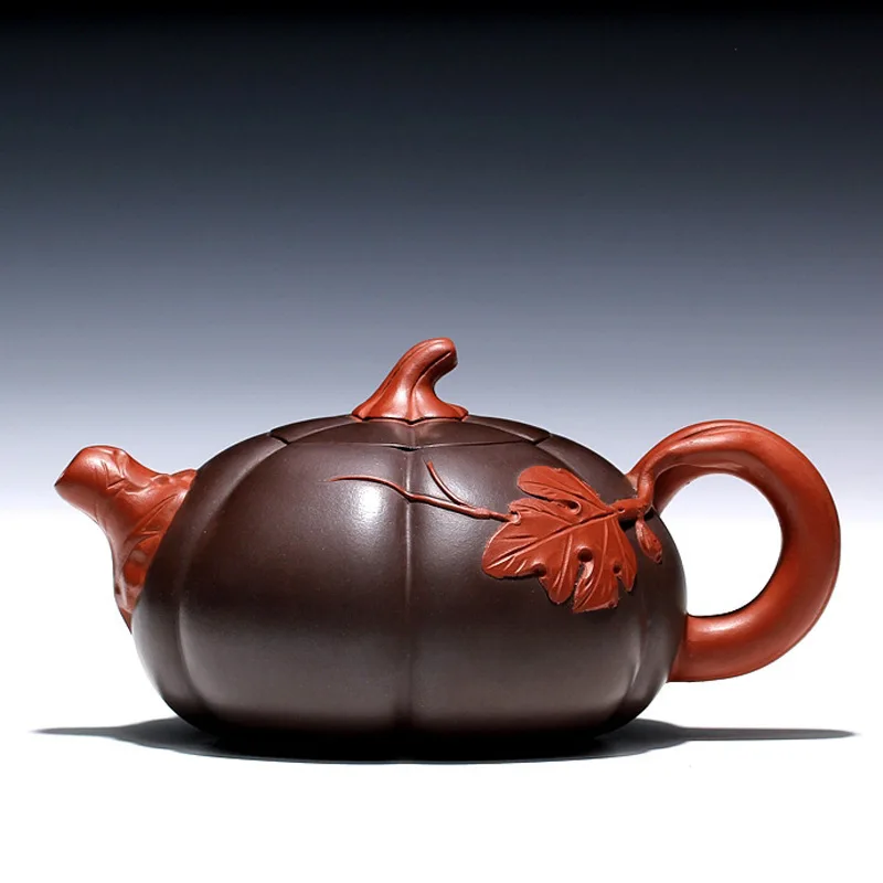 Sand Teapot Famous Country Assistant Qian Taofeng Handmade Pumpkin Purple Travel Teaware Gift Customization | Дом и сад