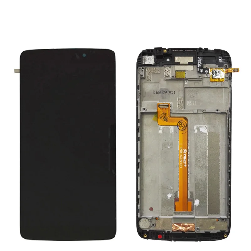 ЖК экран с дигитайзером в сборе для Alcatel One Touch Idol 3 5 6045 K 6045Y рамкой|Экраны мобильных