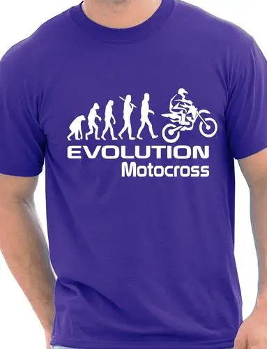 Смешная Мужская футболка для мотокросса Evolution Of Motocross подарок на день рождения