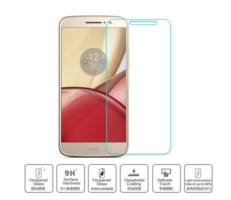 Закаленное стекло для Motorola Moto M защитная пленка 2 шт. | Мобильные телефоны и